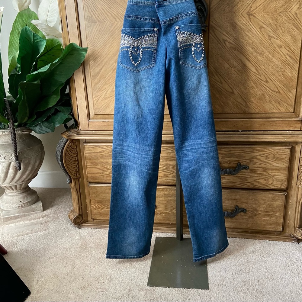 Trend setter Crystal Pocket straight leg jeans - Picture 2 of 10
